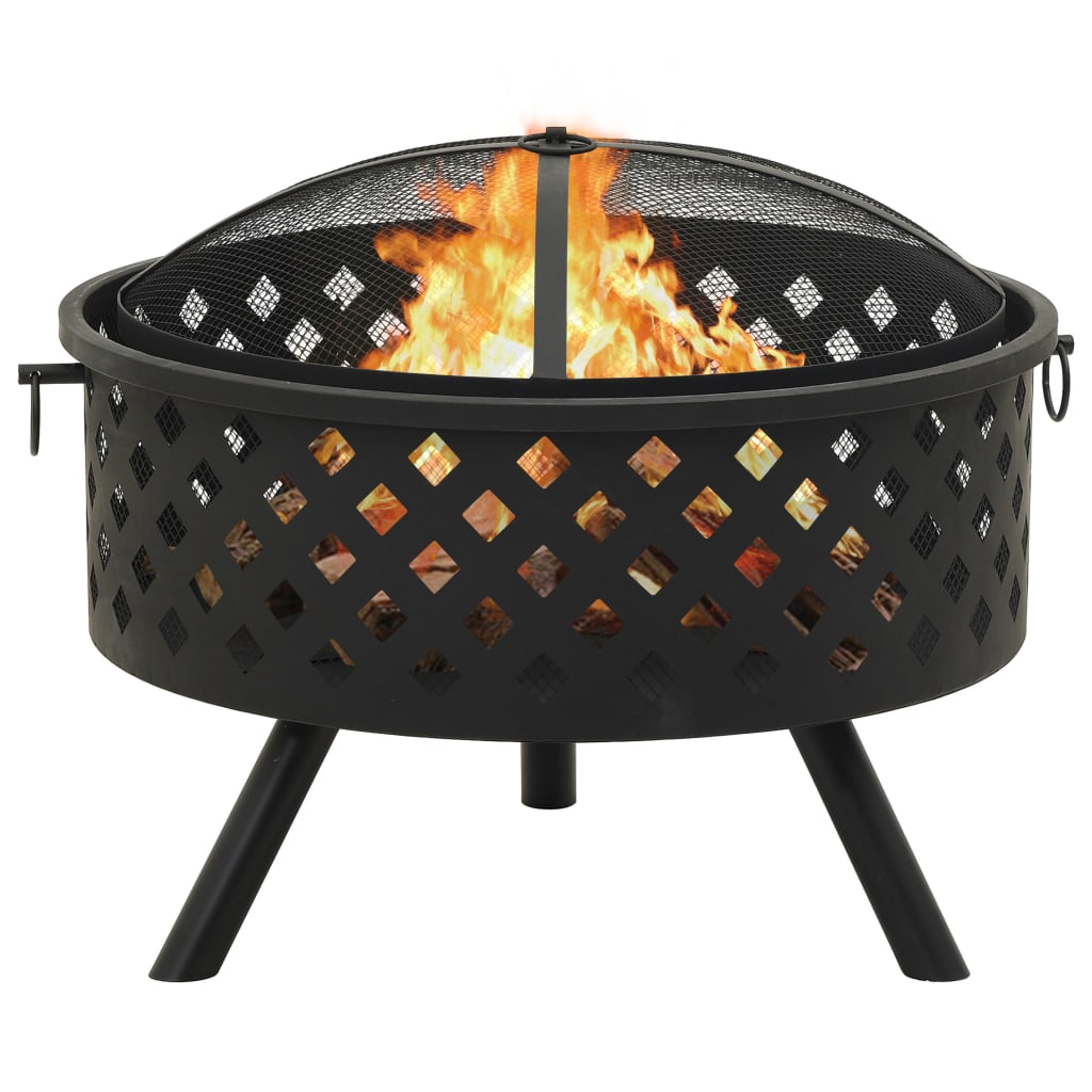 fire-pit-with-poker-26-8-xxl-steel At Willow and Wine USA!