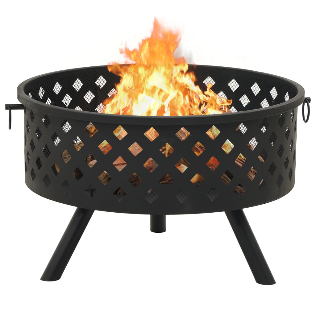 fire-pit-with-poker-26-8-xxl-steel At Willow and Wine USA!