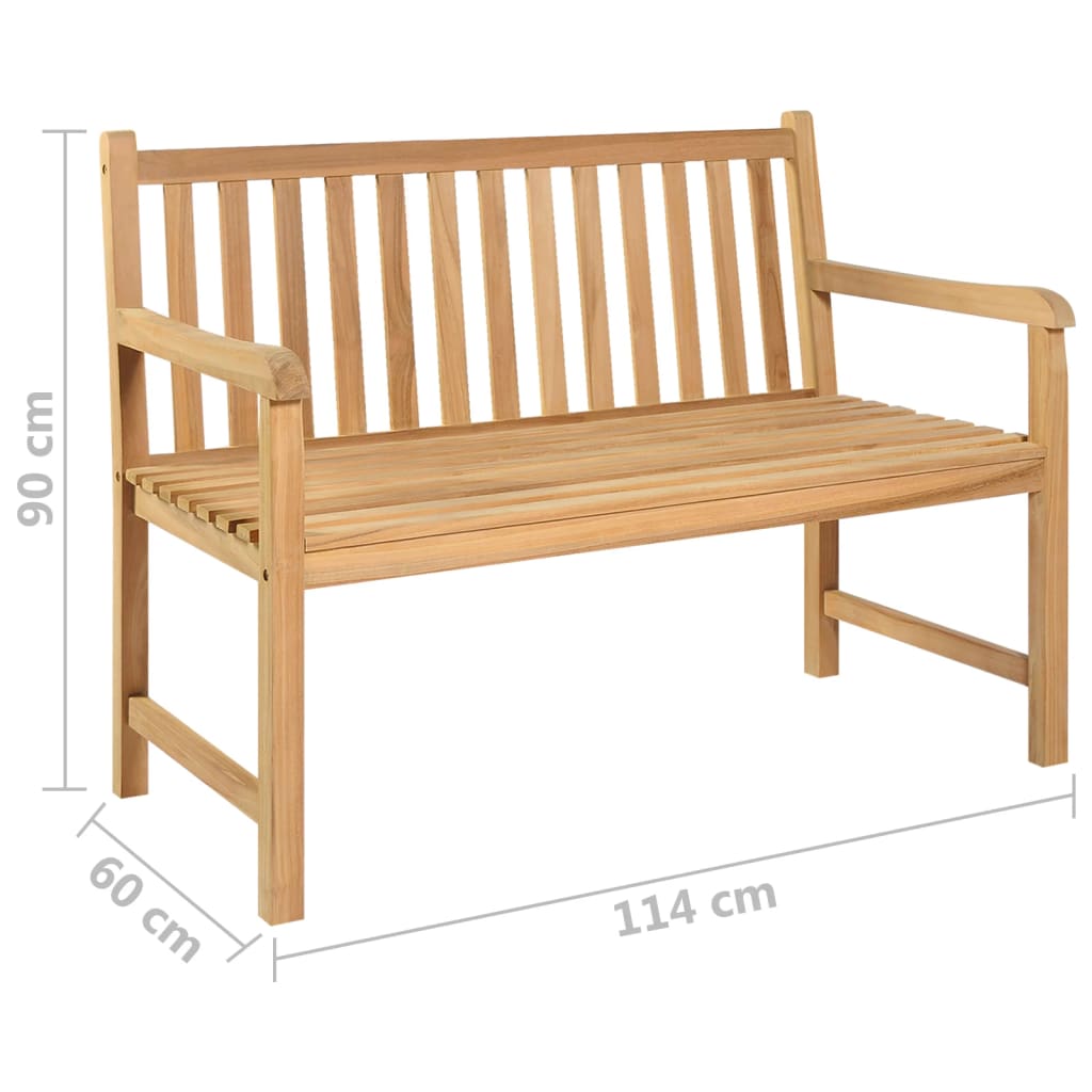 patio-bench-44-9-solid-teak-wood At Willow and Wine USA!