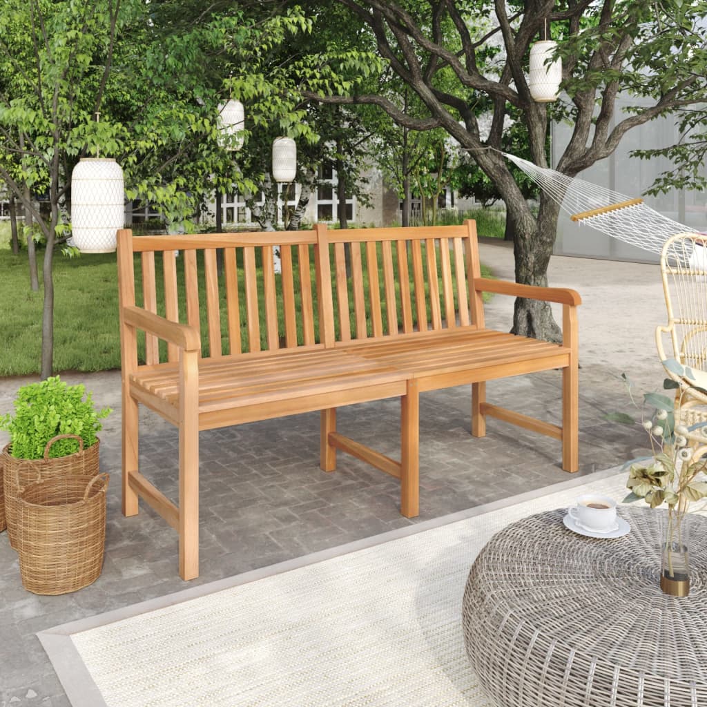 patio-bench-44-9-solid-teak-wood At Willow and Wine USA!