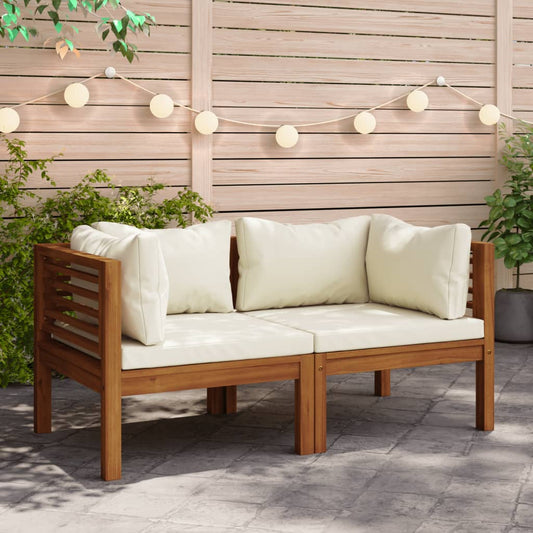 corner-sofas-2-pcs-with-cream-white-cushions-solid-acacia-wood At Willow and Wine USA!