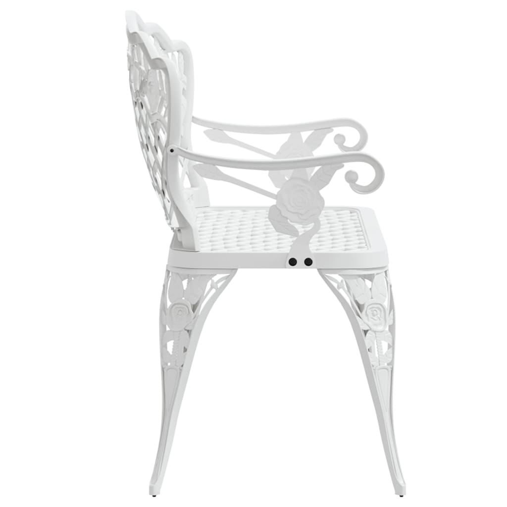 patio-bench-42-5-cast-aluminum-white At Willow and Wine USA!