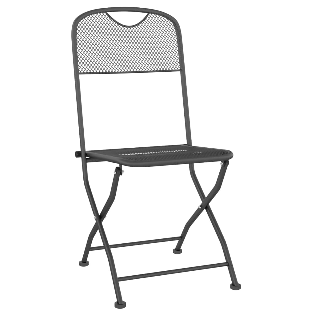 folding-patio-chairs-4-pcs-expanded-metal-mesh-anthracite At Willow and Wine USA!