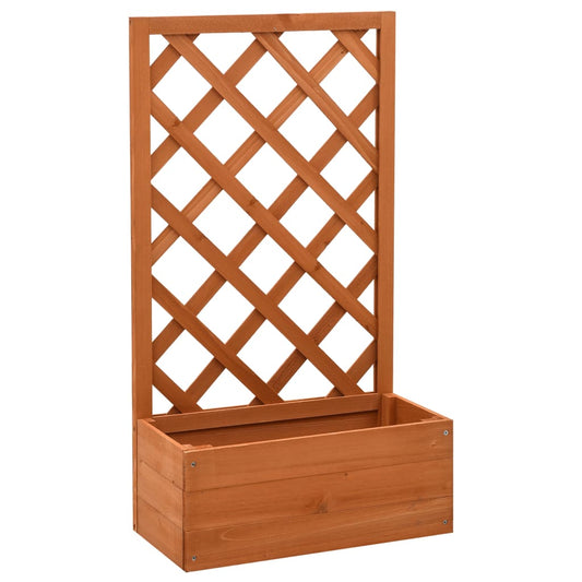 garden-trellis-planter-orange-19-7-x9-8-x35-4-solid-firwood At Willow and Wine USA!