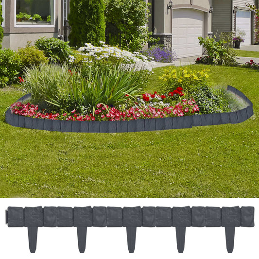 lawn-fence-stone-look-41-pcs-plastic-393-7 At Willow and Wine USA!