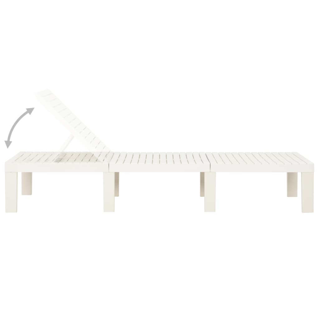 sun-lounger-plastic-white At Willow and Wine USA!