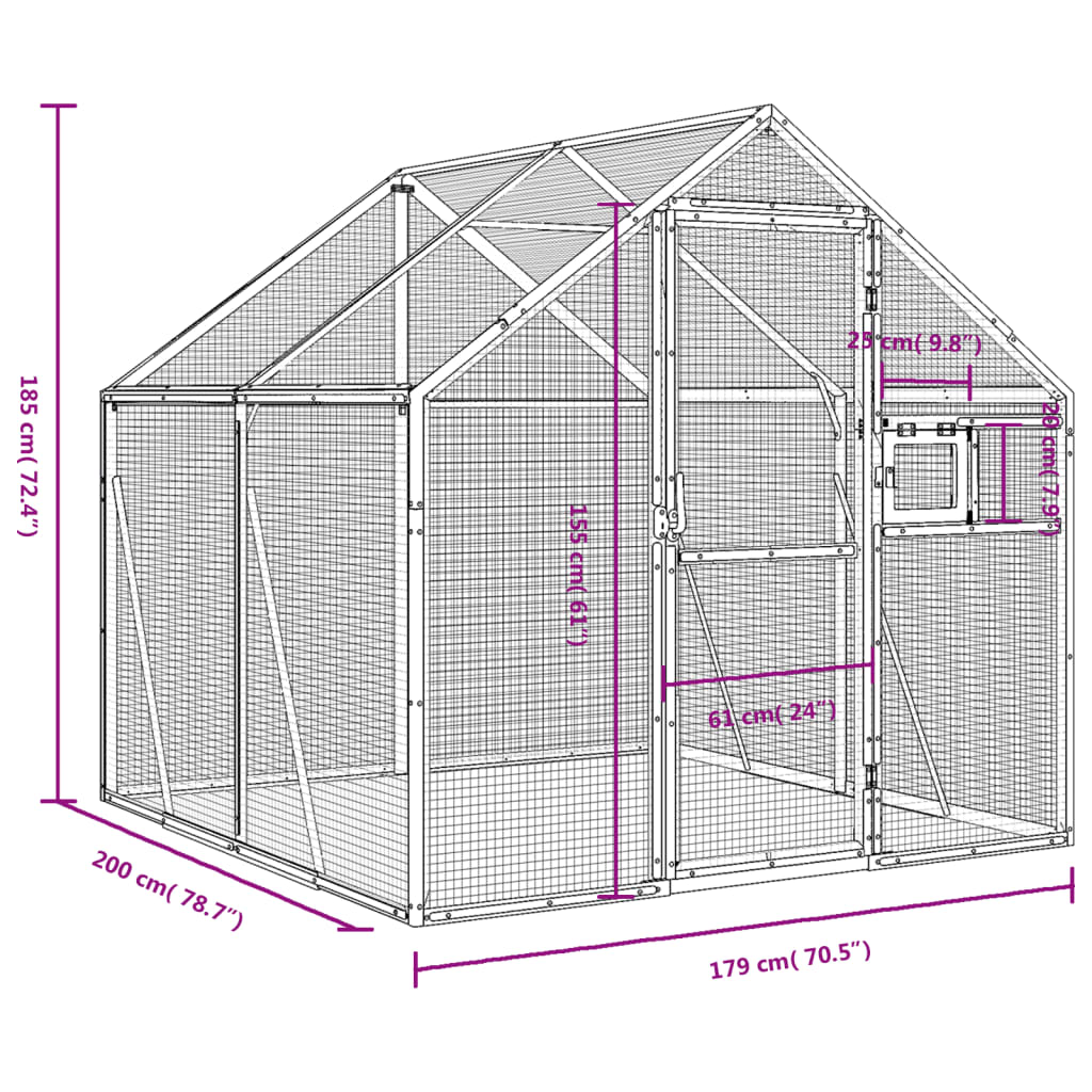 aviary-silver-5-9-x6-6-x6-1-aluminum At Willow and Wine USA!