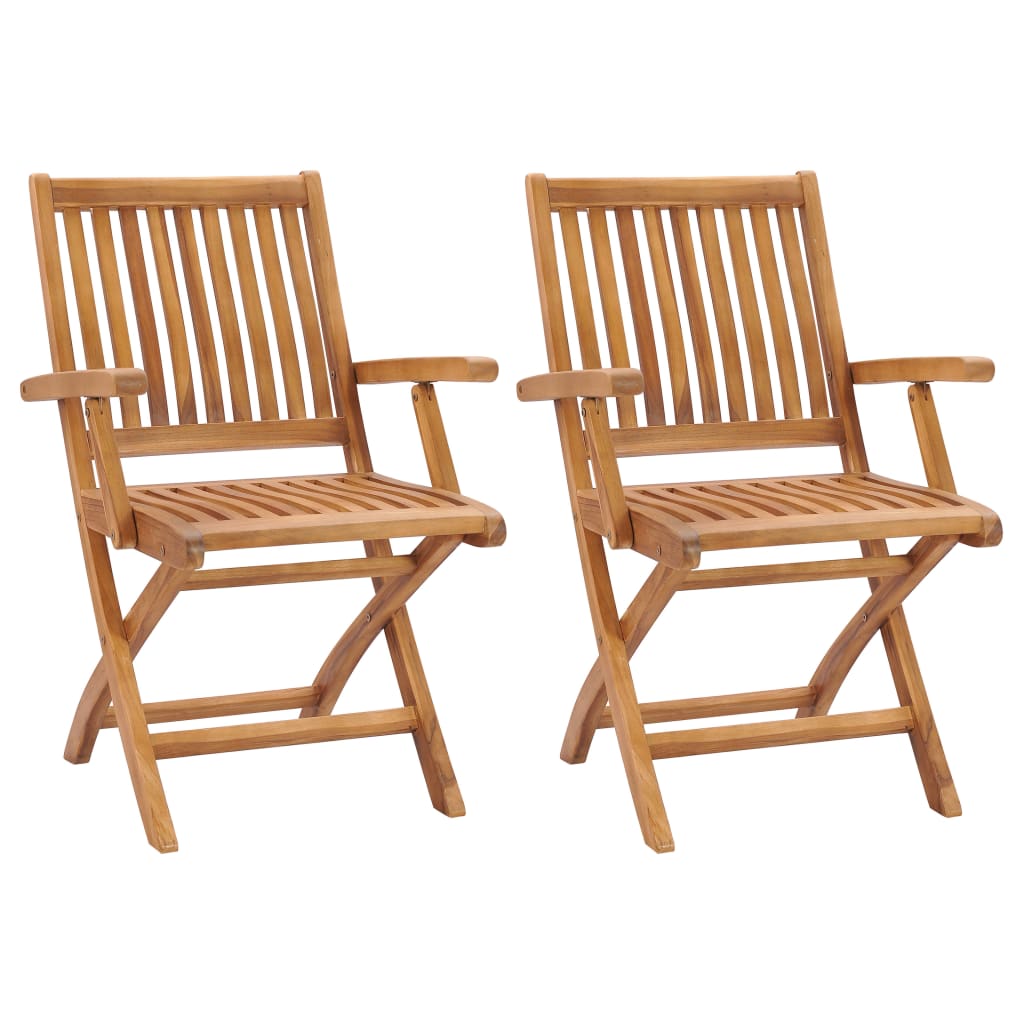 folding-patio-chairs-2-pcs-solid-teak-wood At Willow and Wine USA!