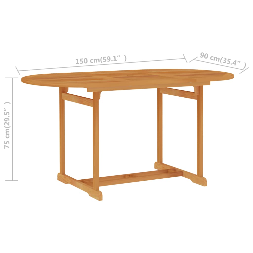 patio-table-59-1-x35-4-x29-5-solid-teak-wood At Willow and Wine USA!