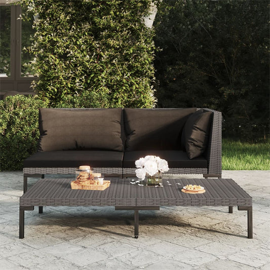 patio-coffee-table-dark-gray-half-round-poly-rattan At Willow and Wine USA!