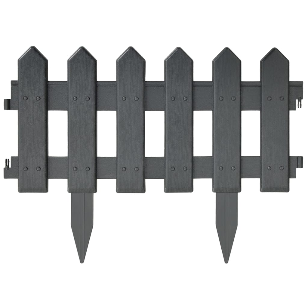 lawn-edgings-25-pcs-anthracite-32-8-polypropylene At Willow and Wine USA!