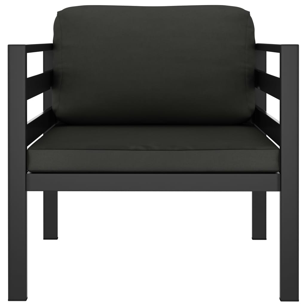 single-sofas-2-pcs-with-cushions-aluminum-anthracite At Willow and Wine USA!