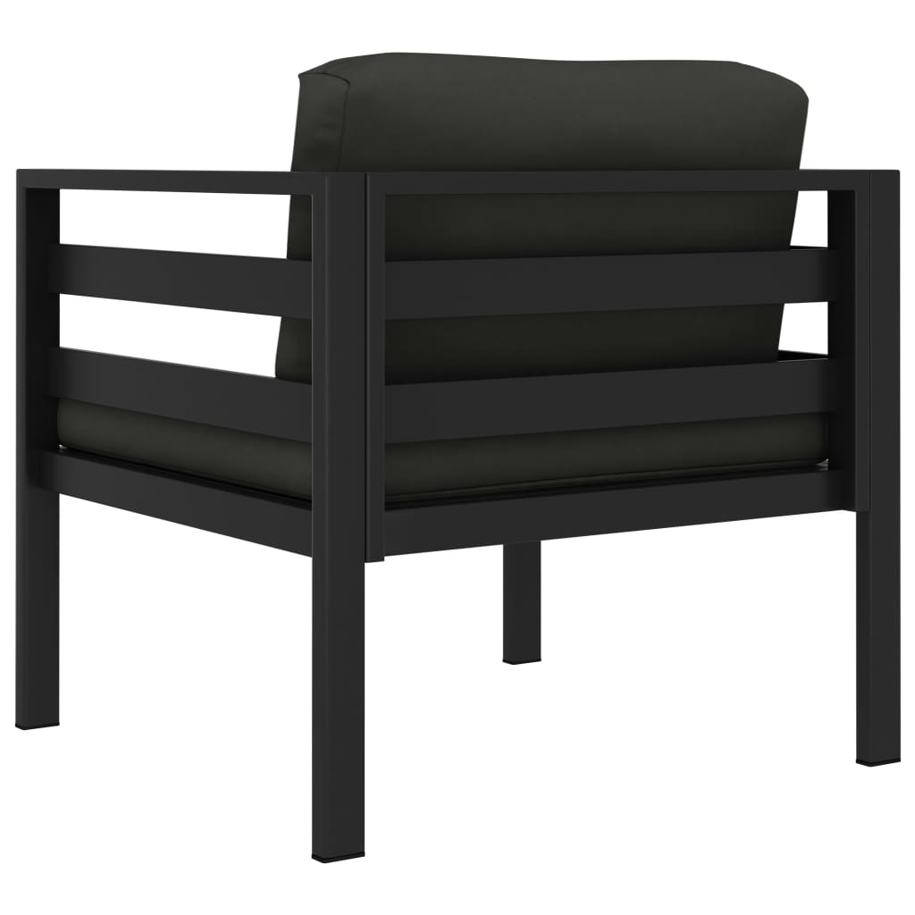 single-sofas-2-pcs-with-cushions-aluminum-anthracite At Willow and Wine USA!