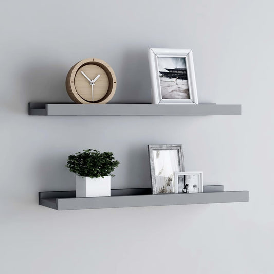 picture-frame-ledge-shelves-2-pcs-gray-23-6-x3-5-x1-2-mdf At Willow and Wine USA!