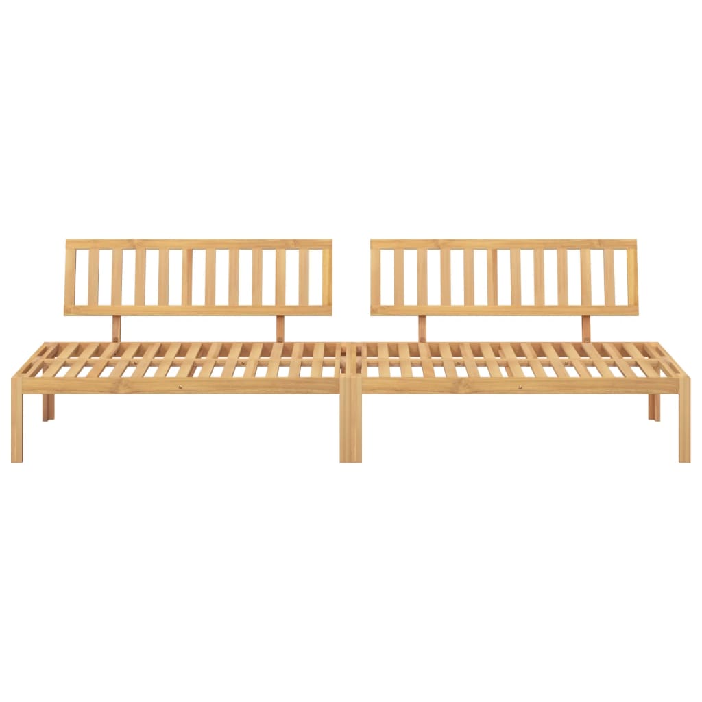 Patio Pallet Middle Sofas 2 pcs Solid Wood Acacia