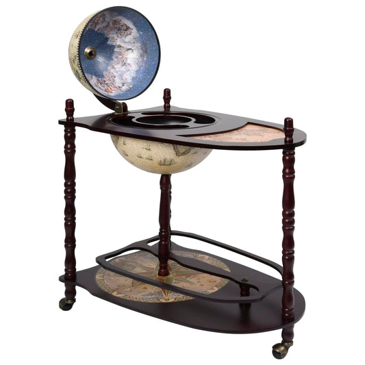 freestanding-globe-bar-wind-stand-eucalyptus-wood-green At Willow and Wine USA!