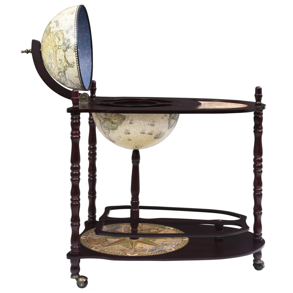 freestanding-globe-bar-wind-stand-eucalyptus-wood-green At Willow and Wine USA!