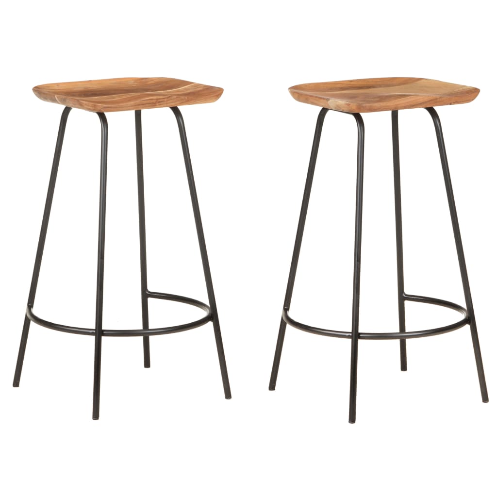 bar-stools-4-pcs-solid-acacia-wood At Willow and Wine USA!