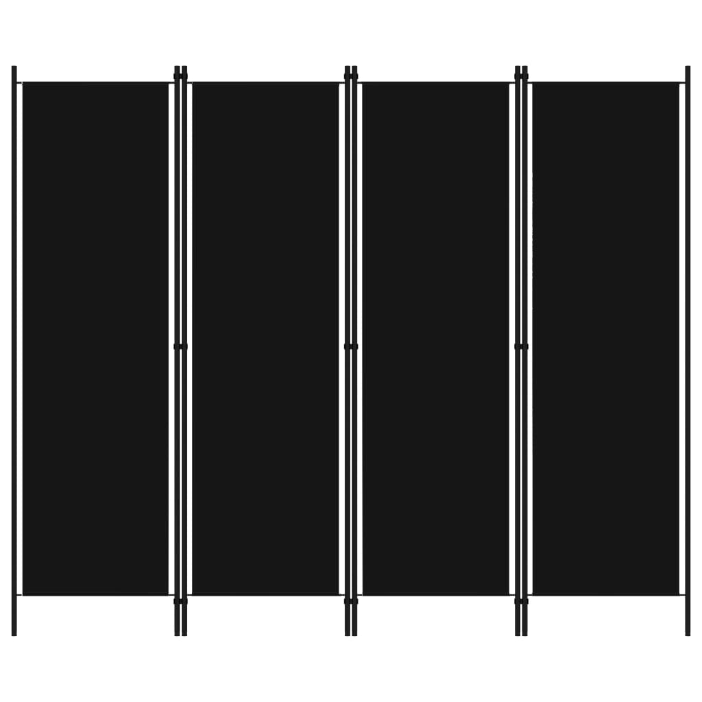 4-panel-room-divider-black-78-7-x70-9 At Willow and Wine USA!