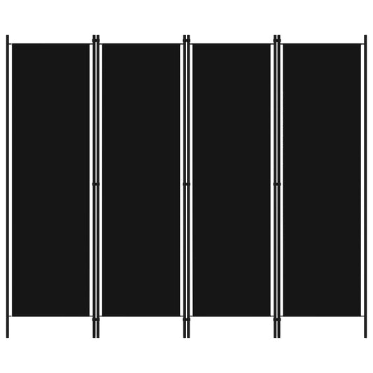 4-panel-room-divider-black-78-7-x70-9 At Willow and Wine USA!