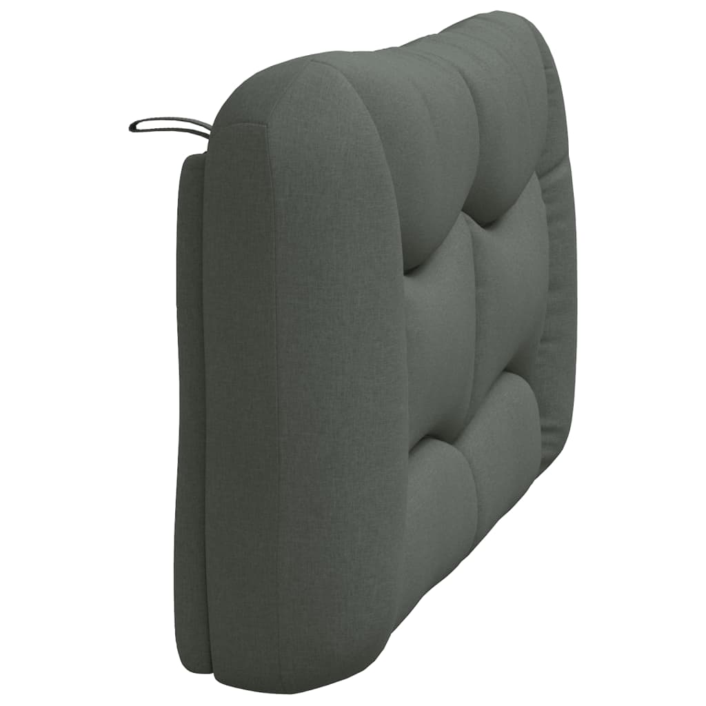 Headboard Cushion Dark Gray 53.9" Fabric