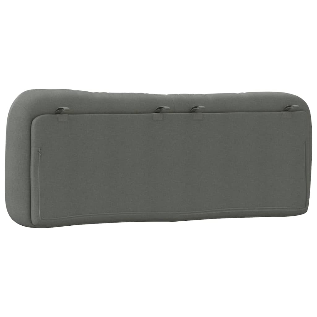 Headboard Cushion Dark Gray 53.9" Fabric