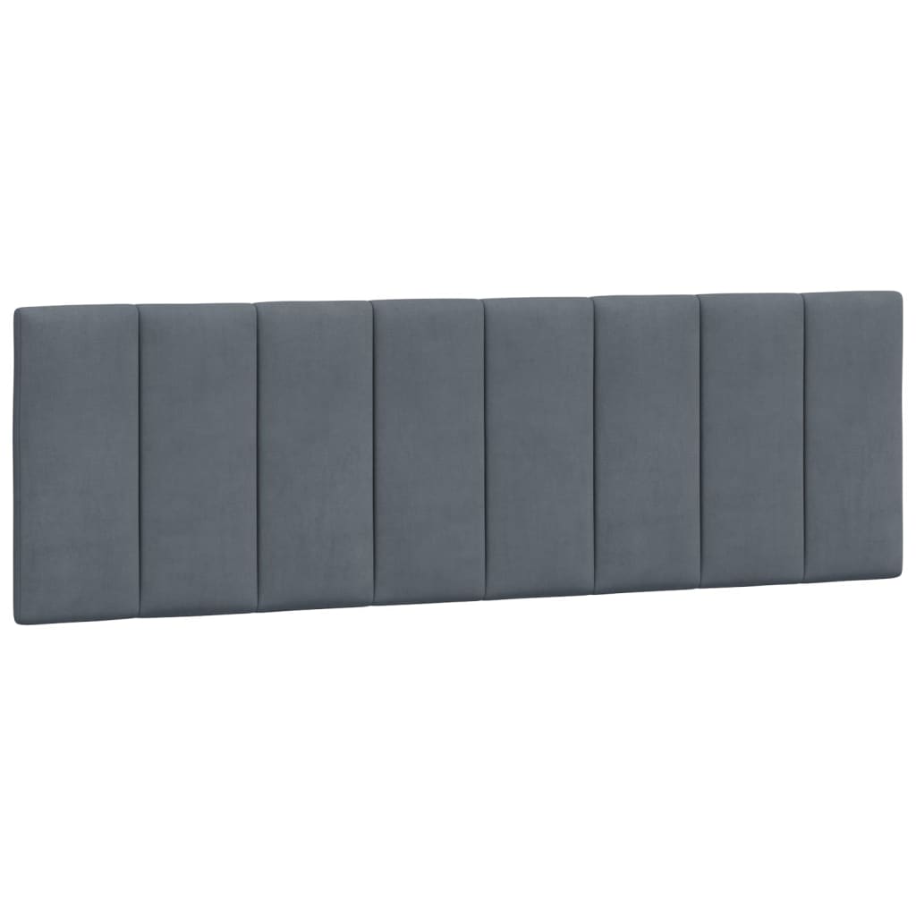 Headboard Cushion Dark Gray 60.2" Velvet