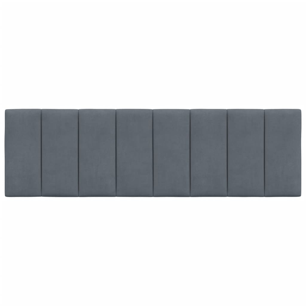 Headboard Cushion Dark Gray 60.2" Velvet