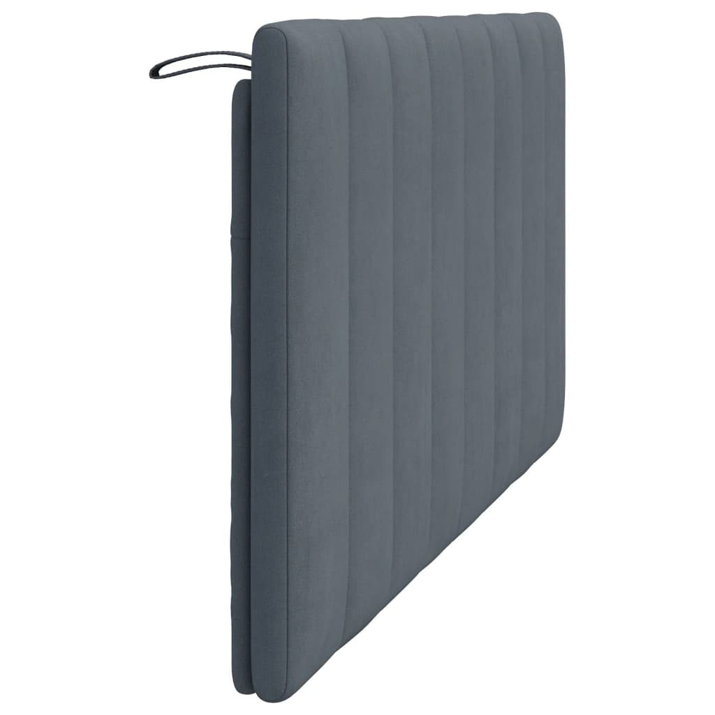 Headboard Cushion Dark Gray 60.2" Velvet