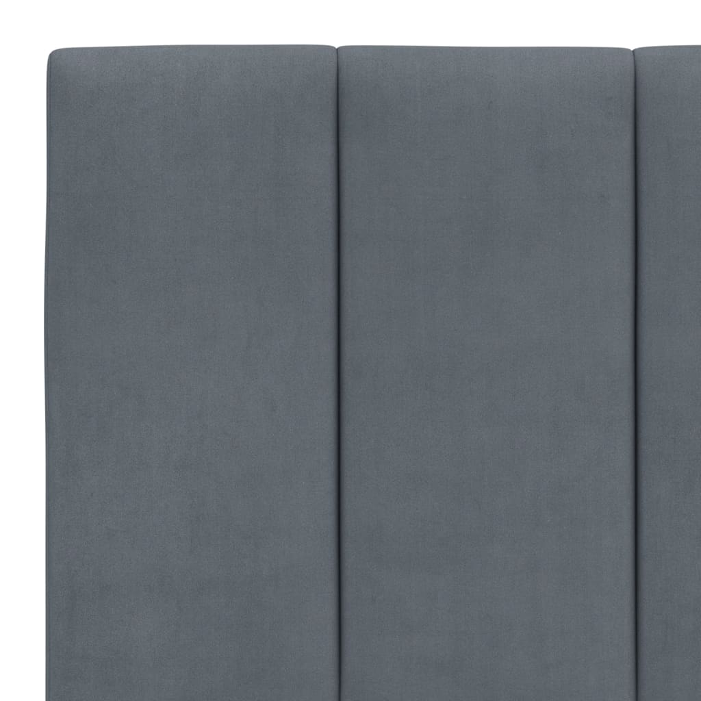 Headboard Cushion Dark Gray 60.2" Velvet