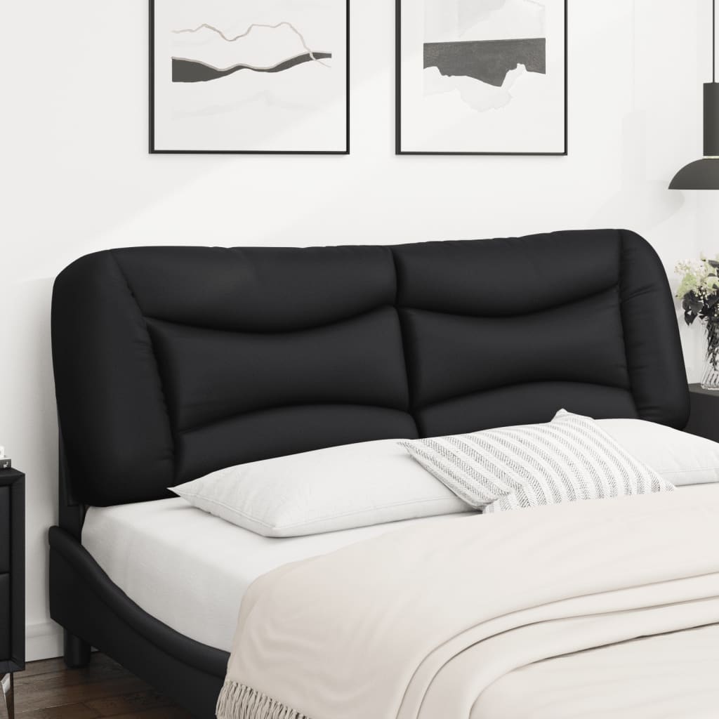 Headboard Cushion Black 60.2" Faux Leather