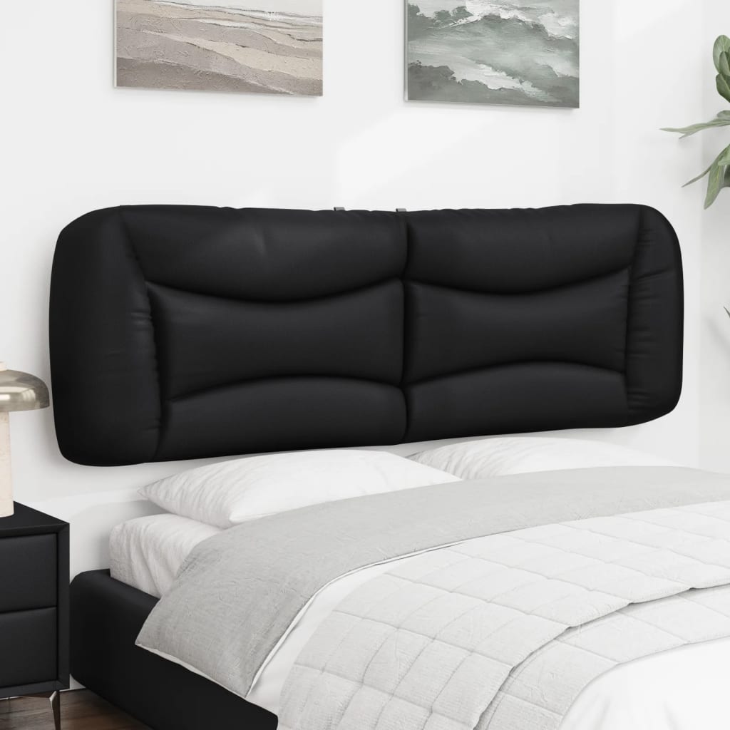 Headboard Cushion Black 60.2" Faux Leather