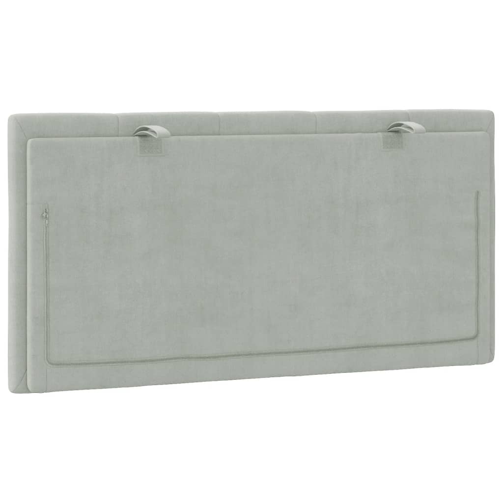 headboard-cushion-light-gray-39-4-velvet-928336 At Willow and Wine USA!