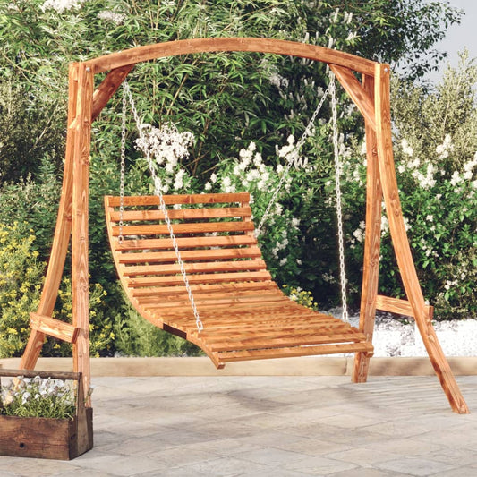 swing-bed-solid-wood-spruce-with-teak-finish At Willow and Wine USA!