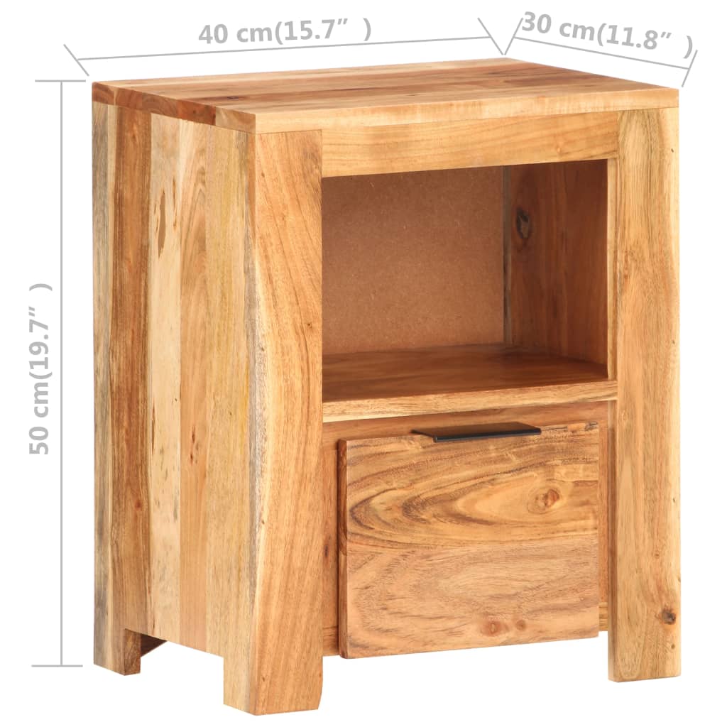 bedside-cabinet-15-7-x11-8-x19-7-solid-acacia-wood At Willow and Wine USA!