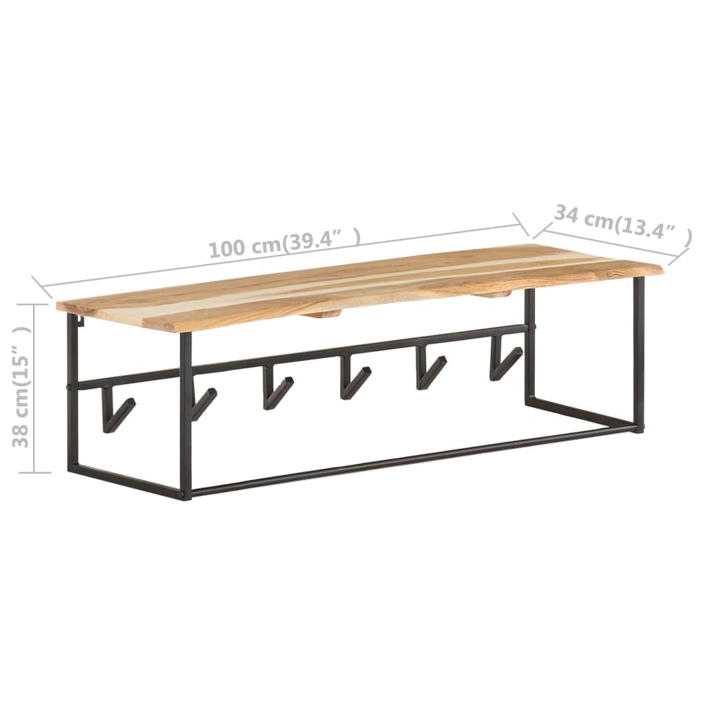 peg-with-live-edge-39-4-x13-4-x15-solid-acacia-wood At Willow and Wine USA!