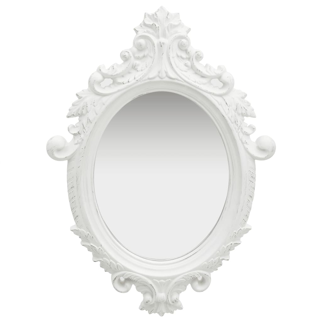 wall-mirror-castle-style-22-x29-9-white At Willow and Wine USA!