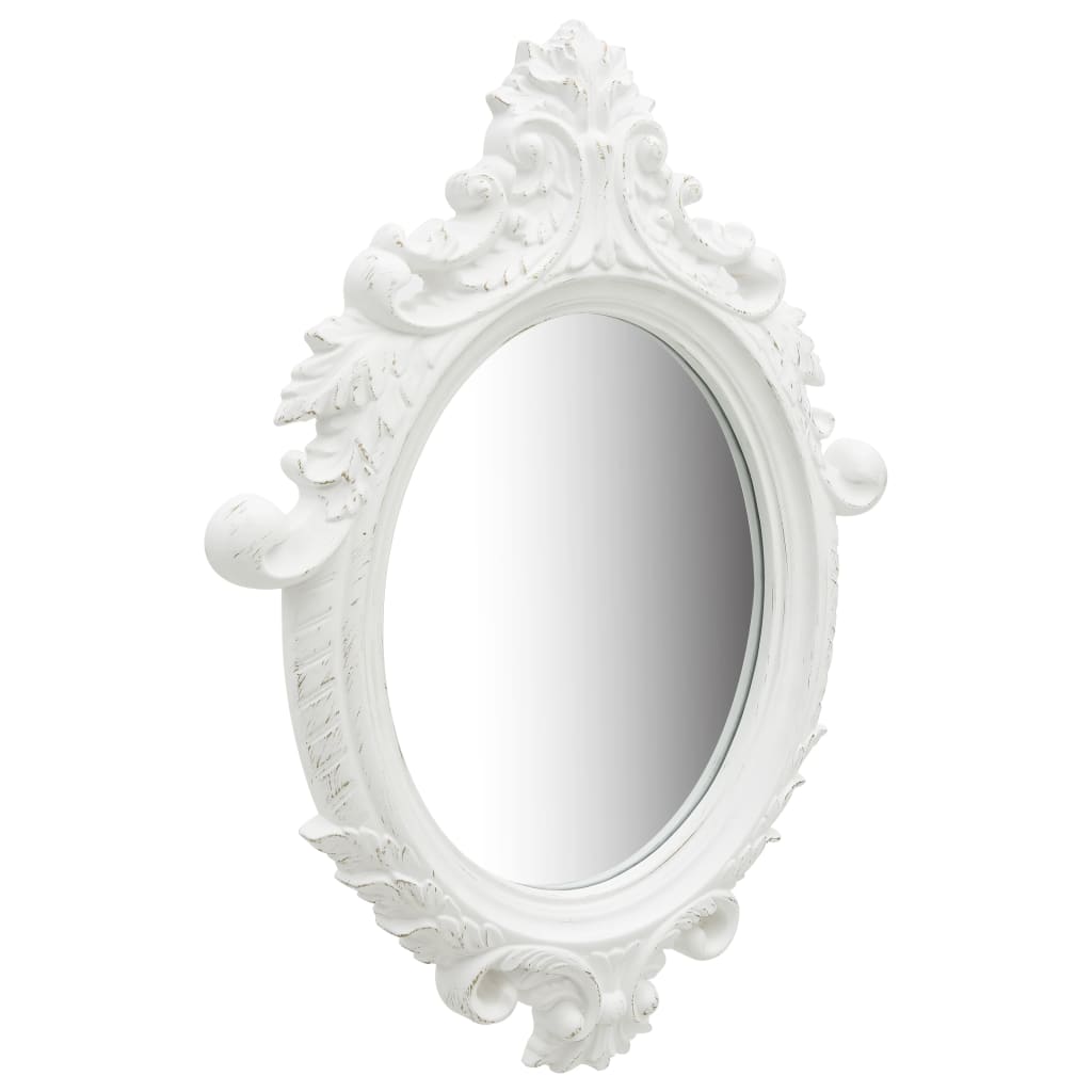 wall-mirror-castle-style-22-x29-9-white At Willow and Wine USA!