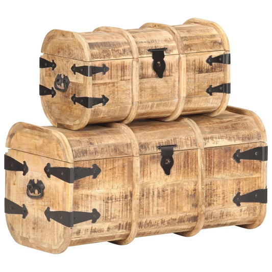 storage-chests-2-pieces-solid-mango-wood At Willow and Wine USA!