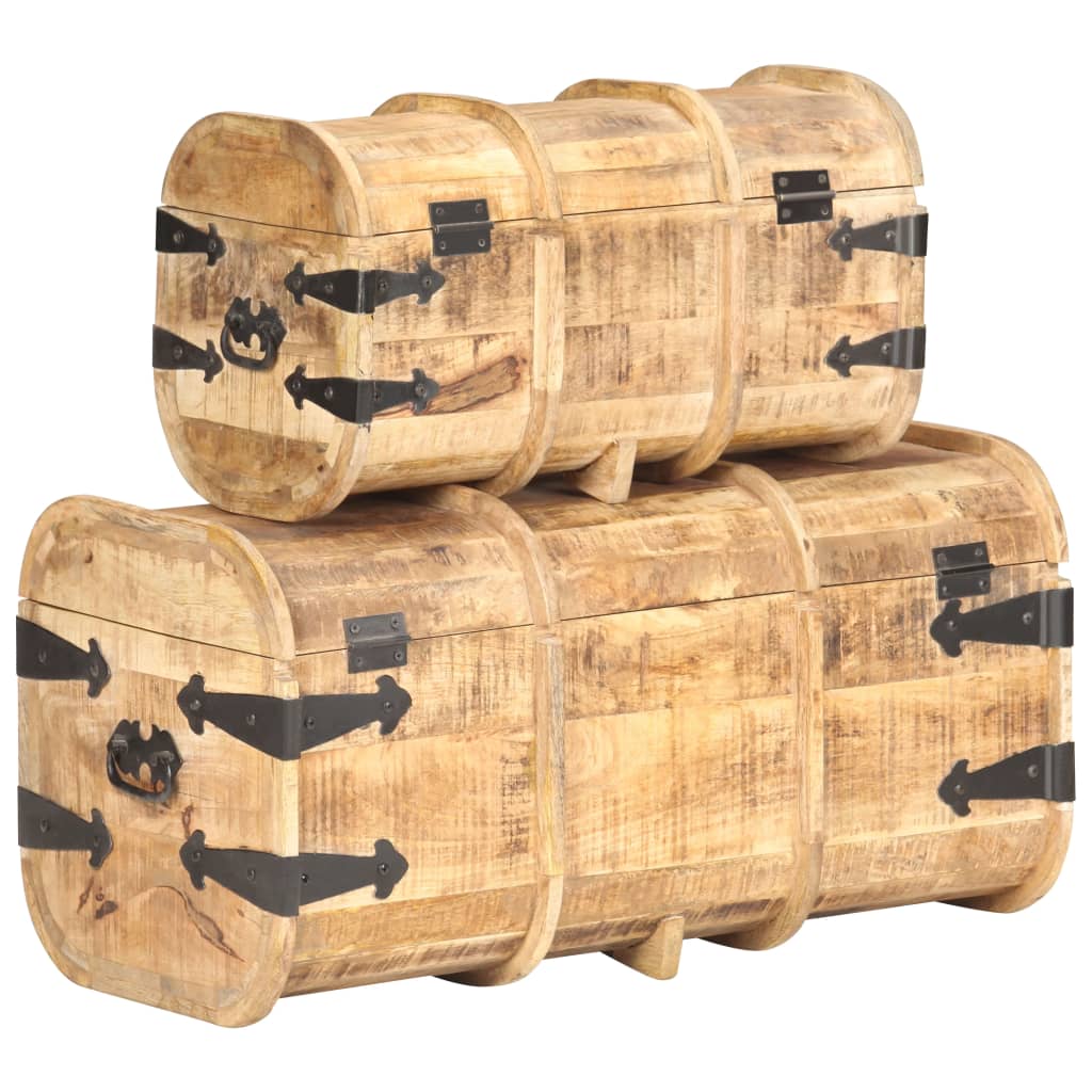 storage-chests-2-pieces-solid-mango-wood At Willow and Wine USA!