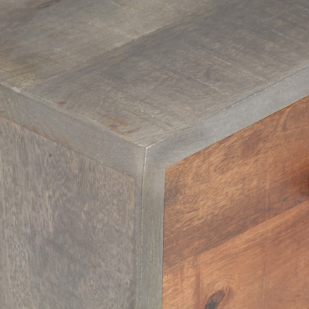 bedside-cabinet-gray-15-7-x11-8-x19-7-solid-rough-mango-wood At Willow and Wine USA!