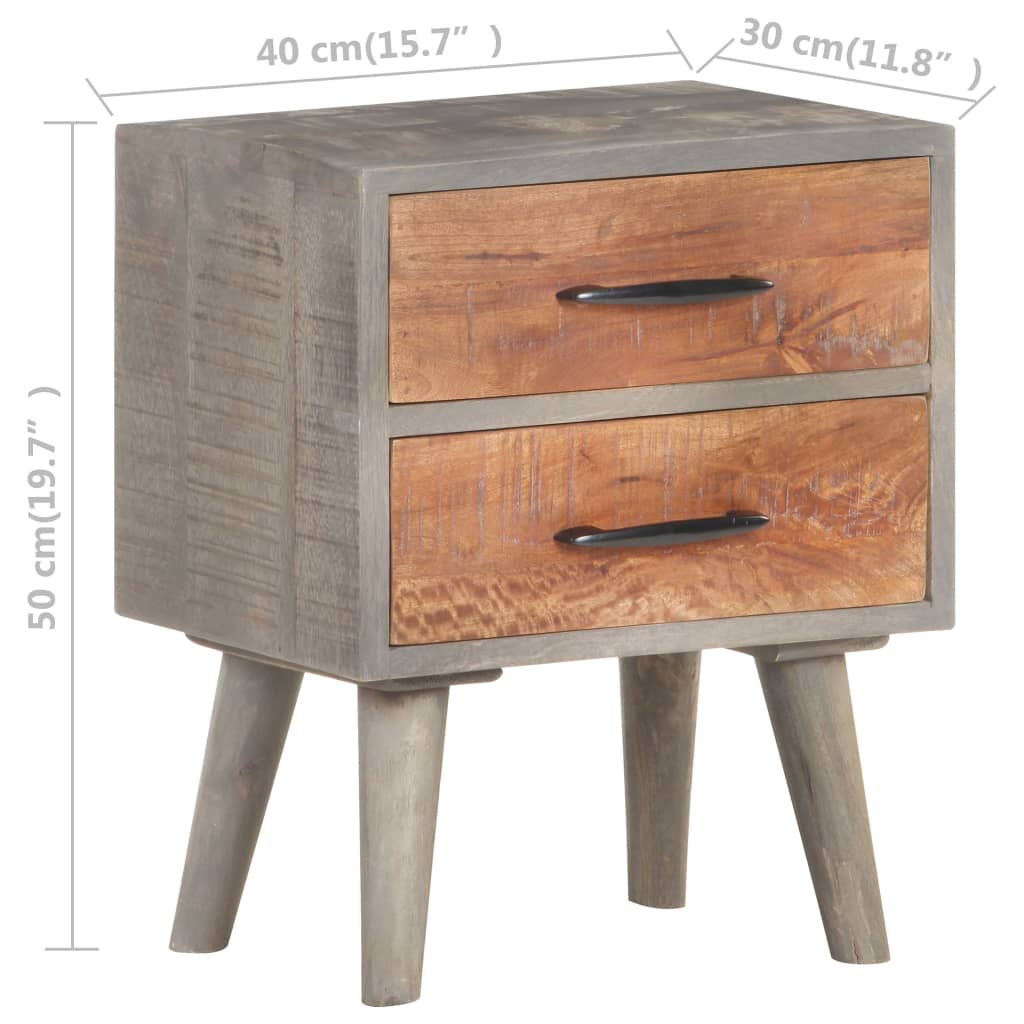 bedside-cabinet-gray-15-7-x11-8-x19-7-solid-rough-mango-wood At Willow and Wine USA!