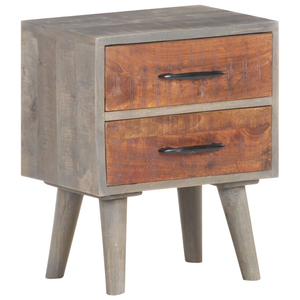 bedside-cabinet-gray-15-7-x11-8-x19-7-solid-rough-mango-wood At Willow and Wine USA!