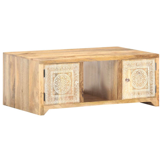 Coffee Table 35.4"x19.7"x13.8" Solid Mango Wood