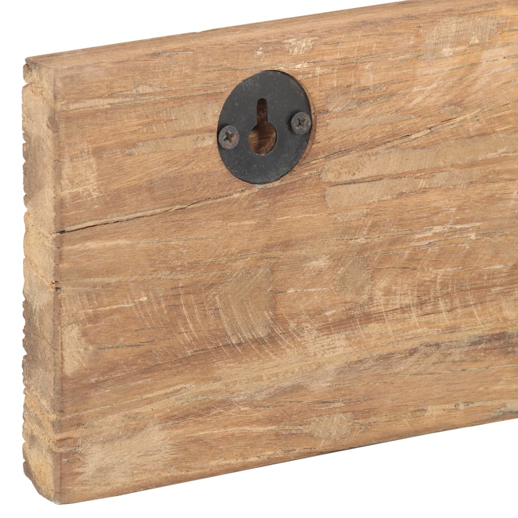 Hall Hanger with 5 Hooks 39.4"x1"x5.9" Solid Reclaimed Wood