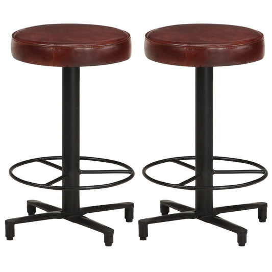 bar-stools-2-pcs-20-5-real-leather At Willow and Wine USA!