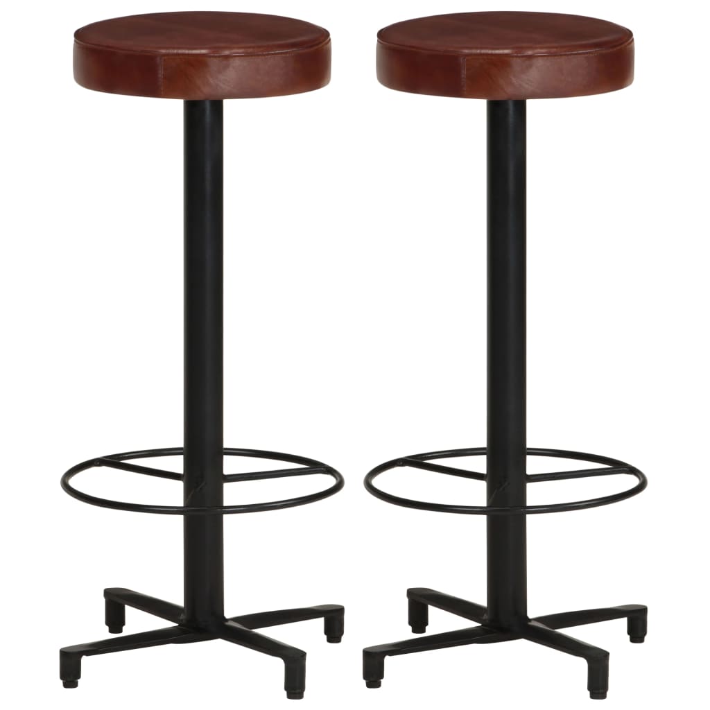 bar-stools-2-pcs-20-5-real-leather At Willow and Wine USA!