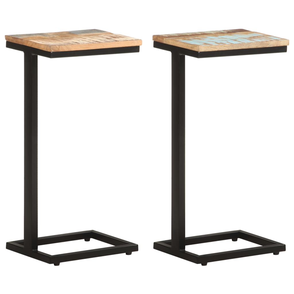 side-tables-2-pcs-12-4-x9-6-x25-4-solid-reclaimed-wood At Willow and Wine USA!