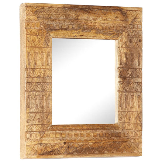 hand-carved-mirror-19-7-x19-7-x1-solid-mango-wood At Willow and Wine USA!