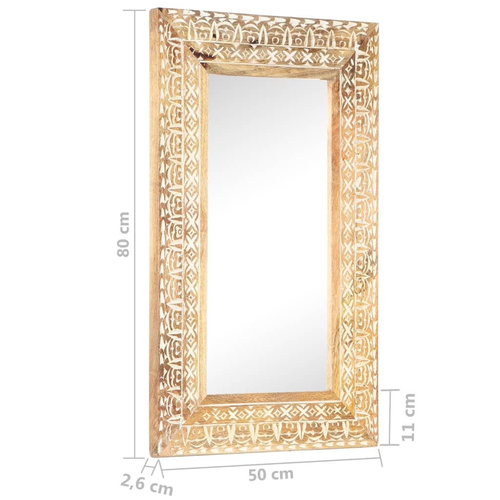 hand-carved-mirror-31-5-x19-7-x1-solid-mango-wood At Willow and Wine USA!